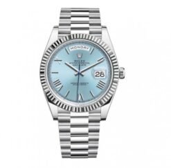 ROLEX OYSTER DATE JUST ( SILVER & SKY BLUE DIAL ) (OG BOX)