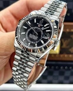 ROLEX SKYDWELLER ( SILVER & BLACK DIAL ) WITH OG BOX