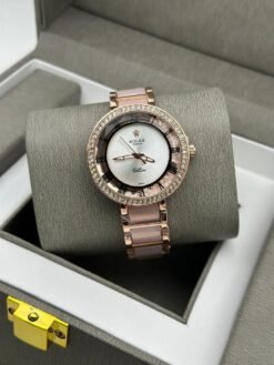 ROLEX WATCH ( ROSE GOLD & WHITE DIAL )