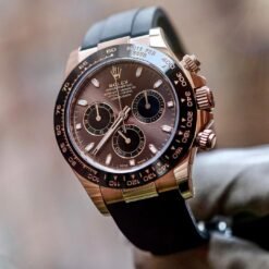 ROLEX DAYTONA SILICON BELT BROWN (OG BOX)