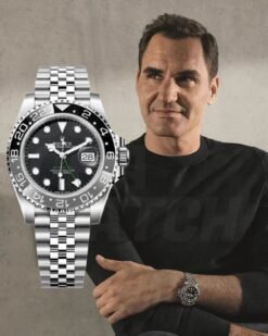 ROLEX GMT WATCH ( SILVER & BLACK DIAL ) (OG BOX)
