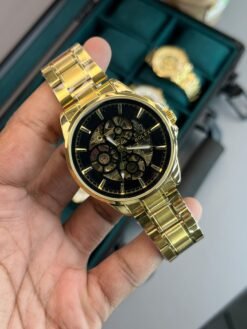 ROLEX AUTOMATIC MACHINE ( GOLD & BLACK ) WITH OG BOX