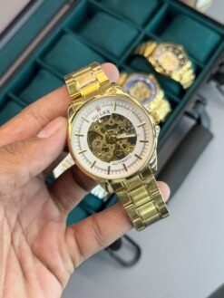ROLEX AUTOMATIC MACHINE ( GOLD & WHITE  ) WITH OG BOX