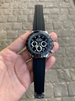 ROLEX DAY TONA (BLACK DIAL & SILVER) (OG BOX)